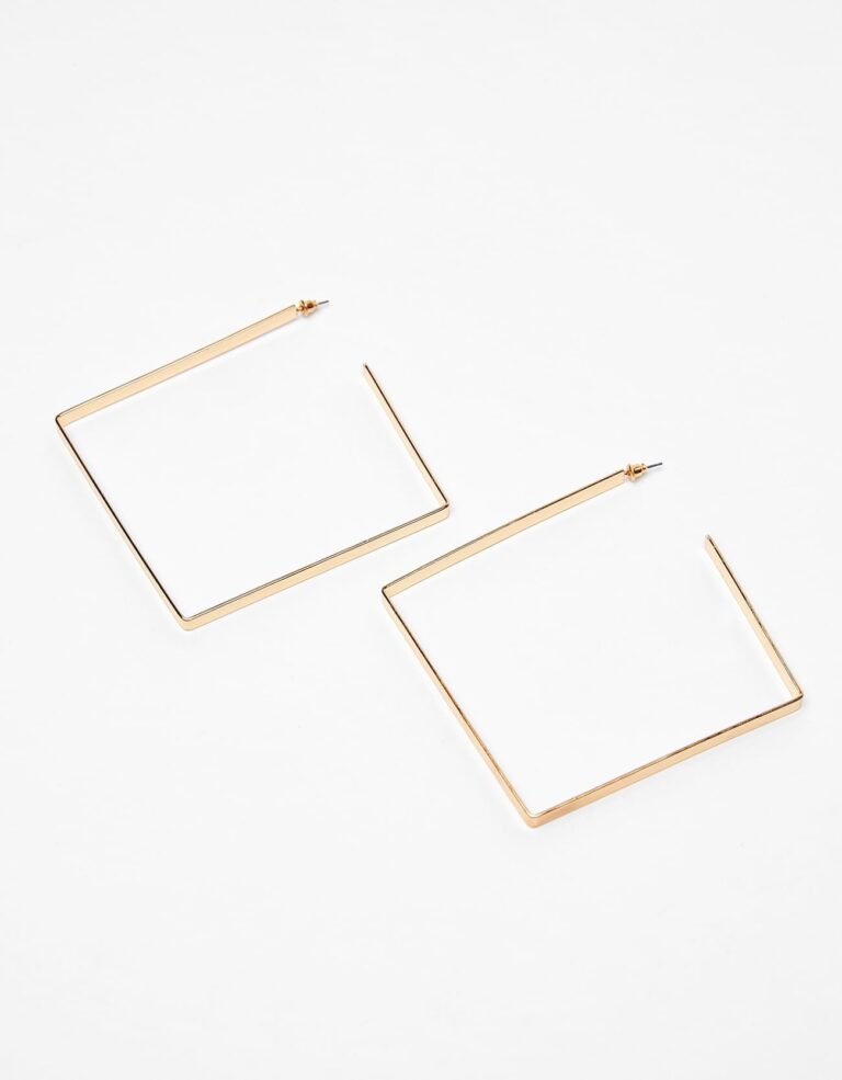 Square Hoop Earrings - Image 4